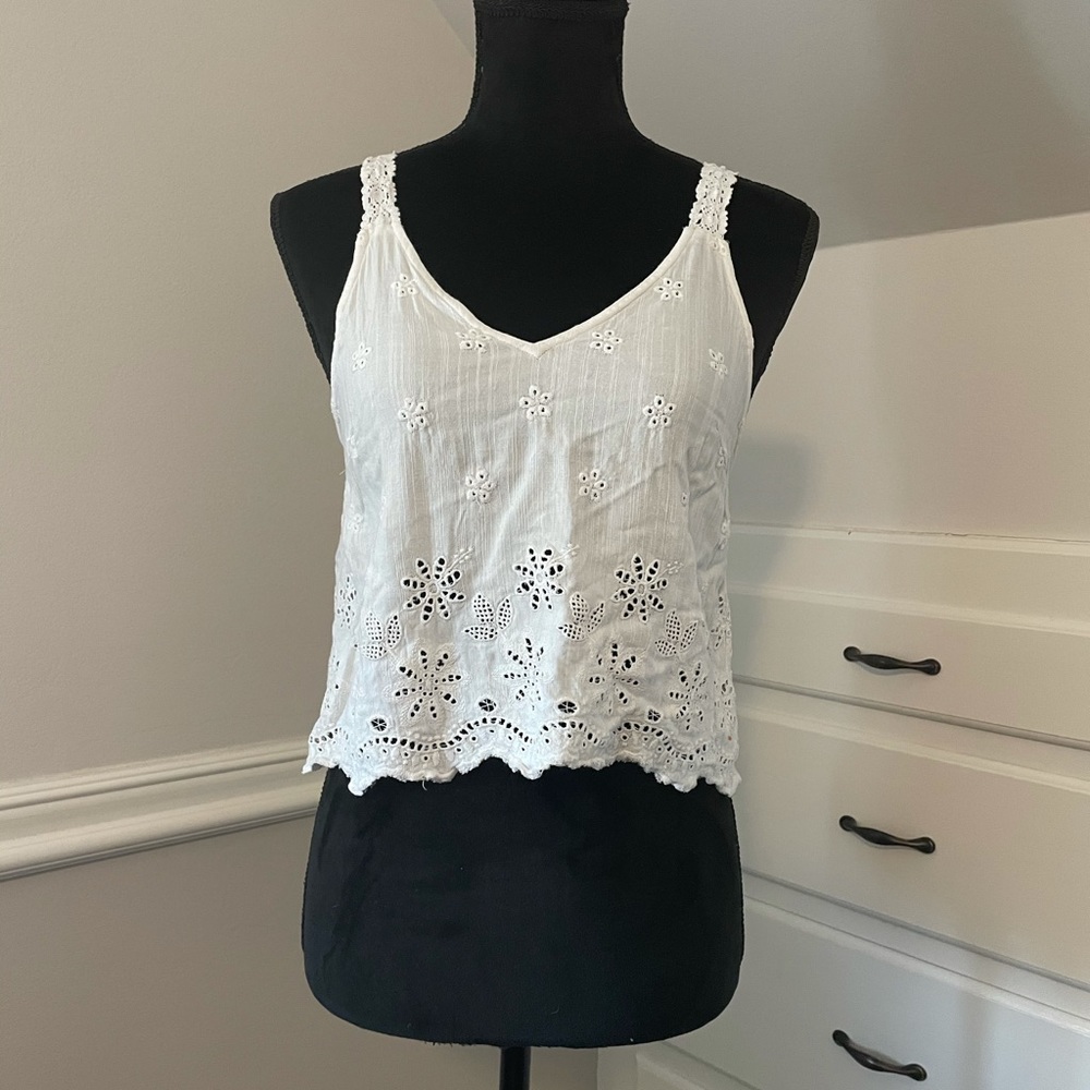 White crop top